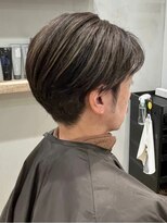 オリバイオハナ(Oli by ohana) 毛流れセンターパートウルフニュアンスパーマコンマバングメンズ