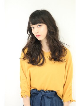 アース コアフュールボーテ 長野稲田店(EARTH coiffure beaute) 暗髪ゆるラフセミロング【長野】