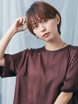 エムスラッシュ みなとみらい馬車道店(M SLASH) M.SLASH馬車道/レッドブラウン/甘辛MIX/耳かけショートz