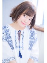 リバレイト(liberate) 【liberate】小顔前下がり外ハネボブアッシュベージュ