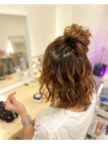 ハーフアップ