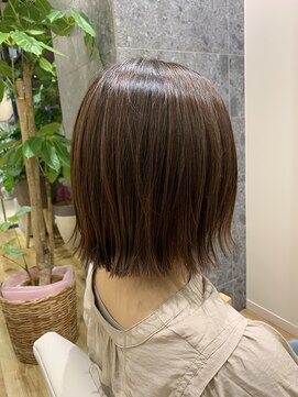 テラスアヴェダ 福岡パルコ店(Terrace AVEDA) パッツンボブスタイル