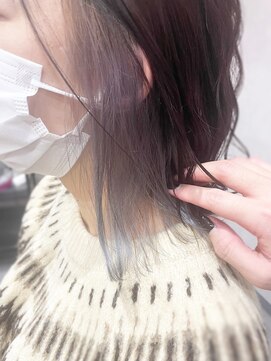 シアン(CYAN) #ラベンダー#インナーカラー#ペールベージュ#透け感#髪質改善