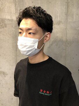 グッドプレイスアンドシング(Good Place&thing) メンズ刈り上げ短髪アップバングショートテーパーフェード