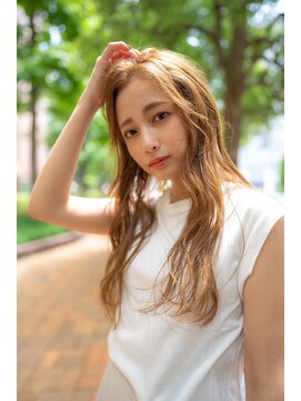 ケアリー 流山おおたかの森(Carelly) 大人かわいい前髪セシルカットココアブラウンフリンジウェーブ