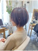 大人可愛い/ショートボブ/グレージュ