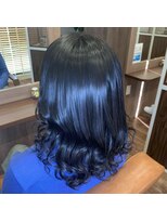 プリュム(Plume)&nbsp;20代30代40代 大人可愛い愛されゆるふわカール 黒髪（暗髪）