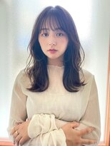 トゥルーズ 梅田店(TLUUS) TLUUS前髪パーマグレーベージュレイヤーロングアッシュカラー