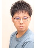 30代40代メンズツイストパーマ束感トラッドオシャレ感ショート