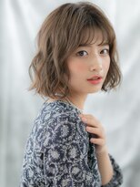 ドクターズサロン LAB 小山店&nbsp;ゆるふわウェーブ前下がり小顔ボブパーマf小山20代30代40代