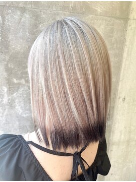 ガルボ ヘアー(garbo hair) #ハイトーン#デザインカラー#10代#20代#高知