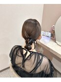 ツヤっとタイトシニヨン*