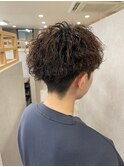 メンズ無造作ツイスパ