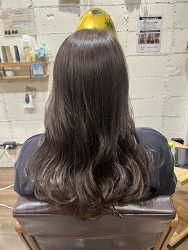 ヘアー ルシア(hair lucia) 40代50代白髪ぼかしハイライト×グレージュ