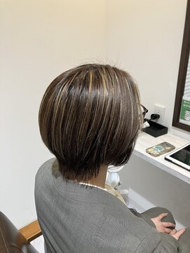 ヘアーデザイン シーベル(HAIR DESIGN SEA BELLE) ショート/ショートボブ×ハイライト6枚 by.TANIGUCHI
