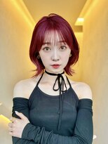 ルル 表参道(lulu.) 黒髪/ボブウルフ/ネビージュ/小顔/ワンレン