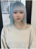 水色カラー 水色 ハイトーンカラー ケアブリーチ