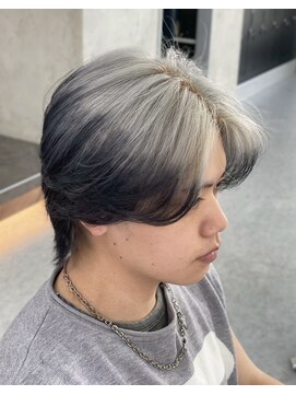 デュー 栄(DEW) 【DEW】センターパート/エンドカラー/グレーカラー