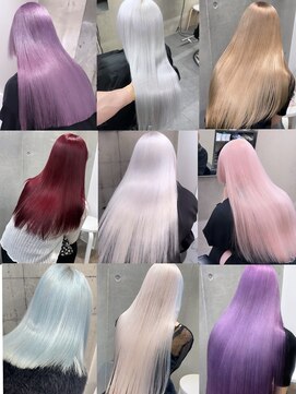 モニカ 原宿店(MONIQA) 様々なハイトーンカラー集