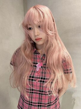 ペレ アネックス 大阪梅田茶屋町店(PELE ANNEX) くびれヘア/アプリコットオレンジ/夏のヘアアレンジ/梅田