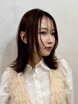 ファルベ(Farbe) ミディアムヘア/暗めカラー/グランマッシュ/デザインカラー