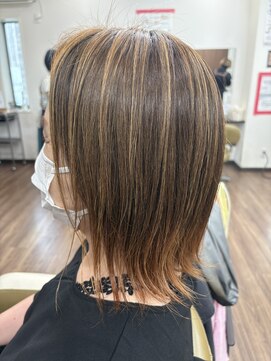 美容室 アンジェ(Ange) アンブレラ×エンドカラー