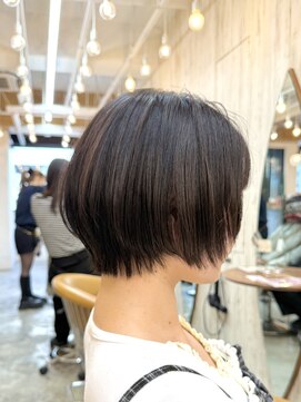 ロンドアジュール 横浜(Lond azur) ☆ オリーブグレー/レイヤーカット/黒髪/マロンベージュ/横浜