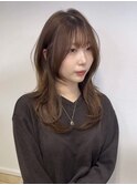 秋冬ブラウンカラー×レイヤーカット【カミケン黒岩店/福島】