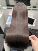 ロングヘアー縮毛矯正髪質改善　赤坂見附