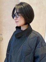 オン キャナルシティ博多前店(on)&nbsp;【晴音】ミニボブ/ブルーブラック/ショート/30代