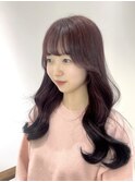 チェリーレッド×ブラック裾カラー♪