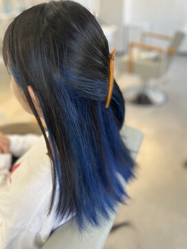 アイディアー スタジオコウベ(i-Dear studio Kobe) 2ブリーチ×インナーブルーカラー