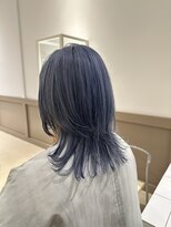 ルーイ(LOUIE)&nbsp;・・・wolf cut × くすみblue・・・