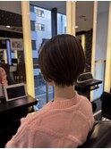 【藤岡】襟足すっきりショート｜上品大人ヘア