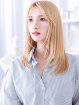 カバーヘア 上尾西口店(COVER HAIR)&nbsp;バタフライレイヤー艶髪ミルクティーブロンドc7上尾10代20代30代