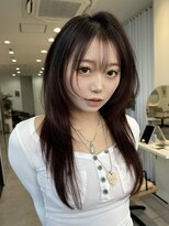 シティーバイローウェ 表参道(City/louwe)&nbsp;ハッシュカット×ハイレイヤー×ラベンダーブラウン