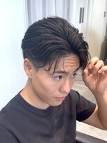 メンズヘアフェイス(Men's hair FACE。)&nbsp;フェザーパーマ/刈り上げセンターパート