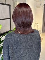 アンニュ(annuy)&nbsp;艶髪 外ハネボブ 顔周りカット 透明感カラー 暗髪 20代