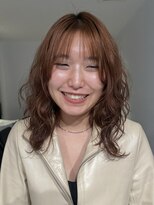 ナループロアポンテ(Nalu pu loa PONTE)&nbsp;レイヤーパーマミディアムレイヤーロングレイヤー透明感ベージュ