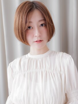 カバーヘア ブリス 上尾西口店(COVER HAIR bliss) ブリーチなし12トーンセンターパートワンレンボブY上尾30代40代
