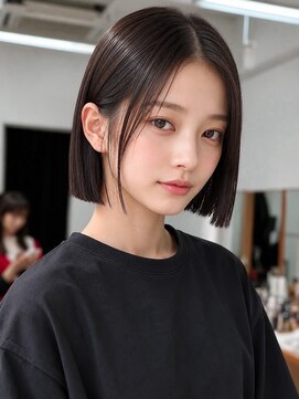 レリーアト 西宮北口(Rely ATO) 顔型に似合う前髪ありボブ【西宮北口/似合わせ】