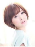 フェミニンショートボブ