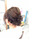 サイドねじねじアップアレンジ【ヘアセット　立川/立川南口】