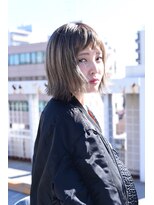 フラン バイ ケンジ(Flan by KENJE) パールグレージュ×ボブ【Flan byKENJE 岩本】