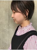 bibito 黒髪丸みショートボブ 無造作カール マッシュウルフ