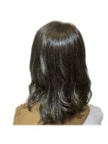 ブルー(BLUE)&nbsp;ロング×グレージュ