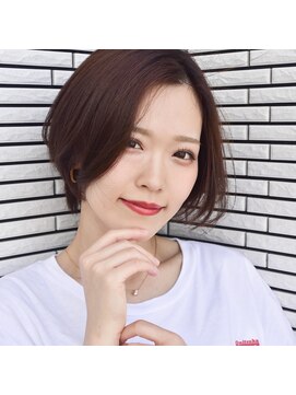 オル(Olu) 【MASAYA】スリークボブ×耳かけ×ピンクベージュ