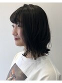 切りっぱなしボブ