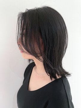 サルファ ヘアデザイン 名古屋 丸の内(S.ALPHA HAIR DESIGN) 前髪長め外はハネミディアム