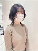 ウルフカット/インナーカラー★ホワイト